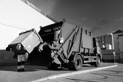 Secure and enclosed skip for waste management in Dulwich