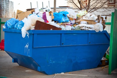 Construction site waste removal in Dulwich